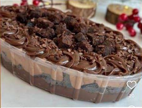 Produto Torta brownie com mousse de chocolate
